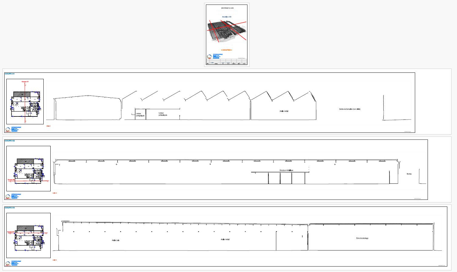 Vue de la galerie pour le projet Relevé 3D complet d’un bâtiment